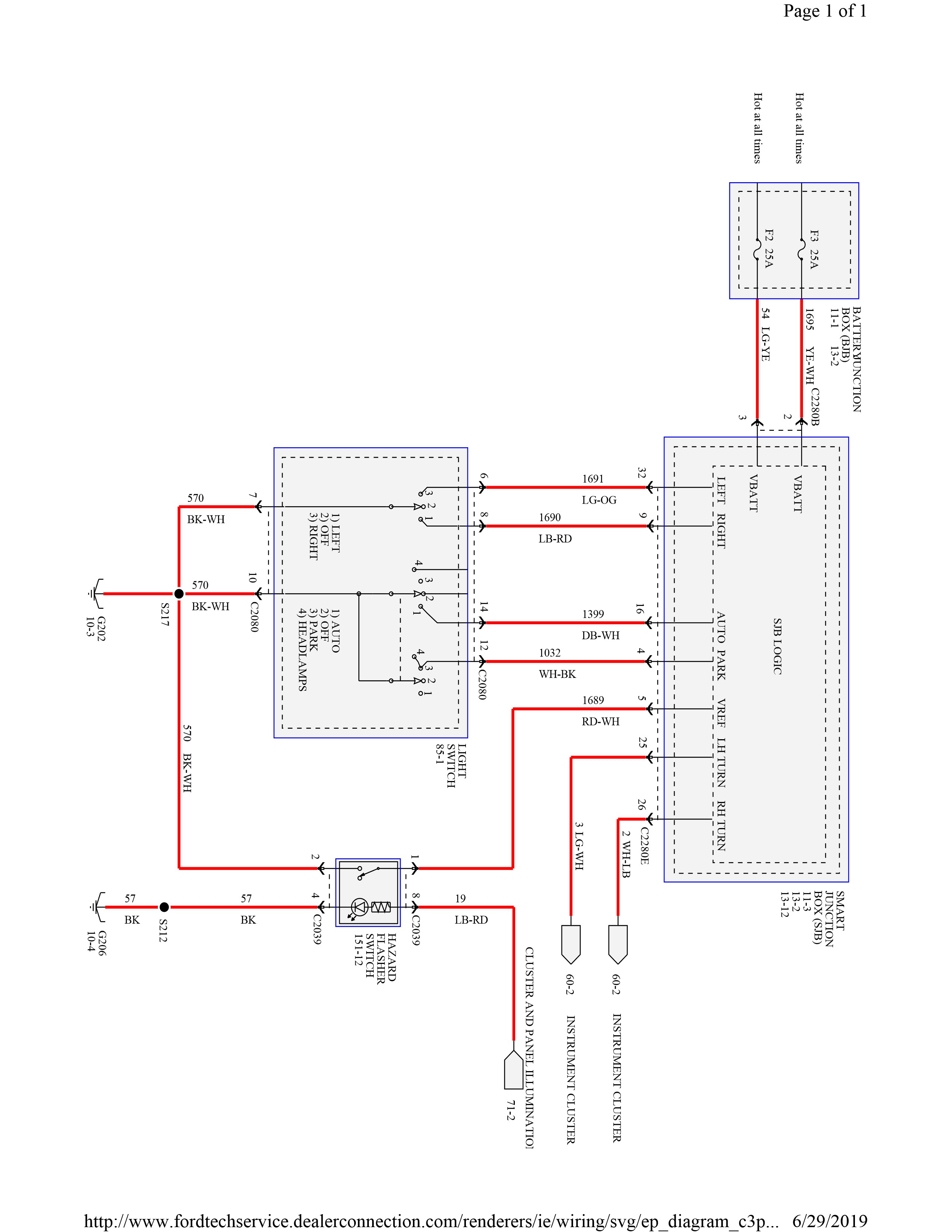 Mazda Tribute 2005-2007 wiring diagrams